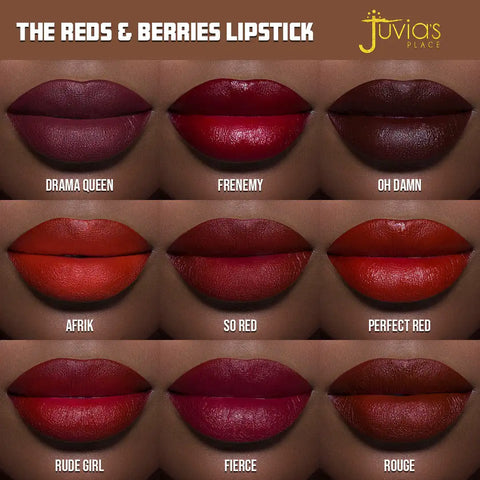 The Reds & Berries Velvety Matte Lipsticks